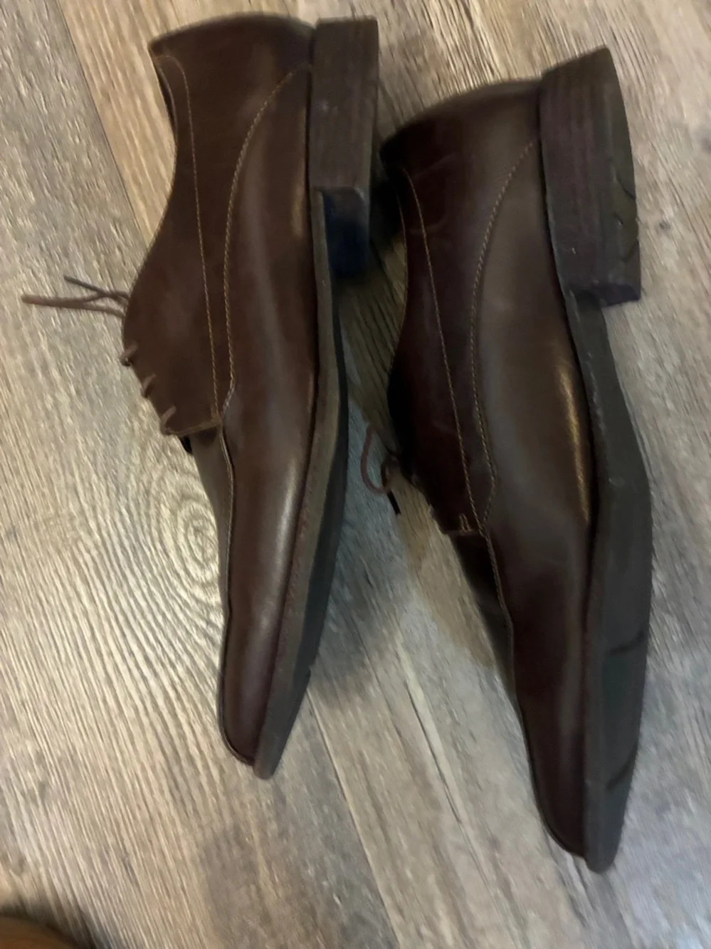 Rockport by Adidas Classic Dark Brown Leather Men's Tie Oxfords Size 11 Comfy